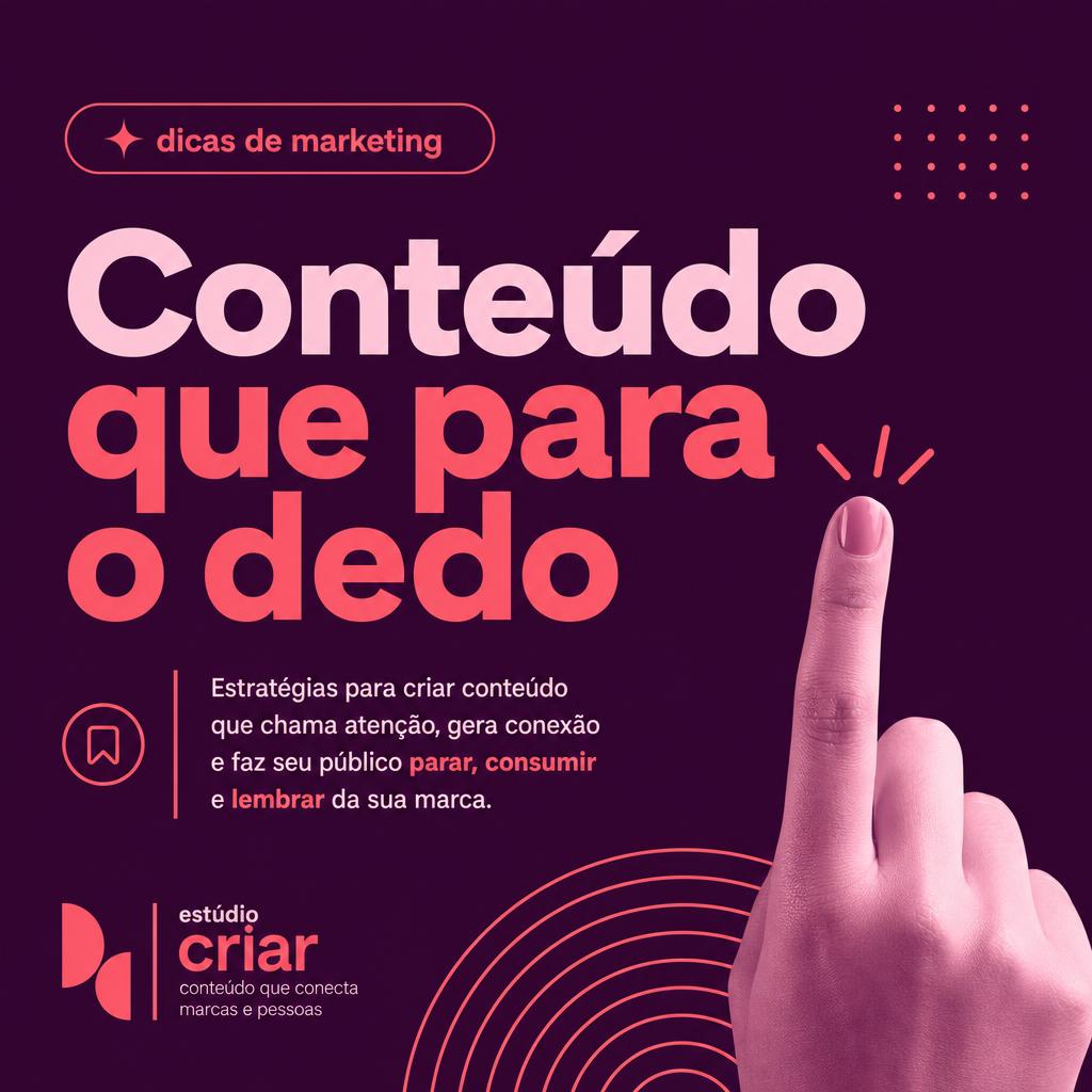 Peça fictícia de conteúdo para redes sociais 5